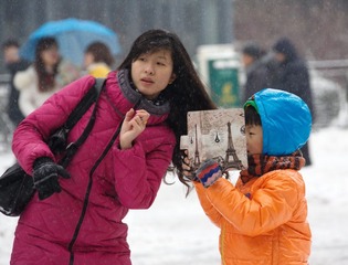 2014年2月7日北京东城区前门大街雪景_05