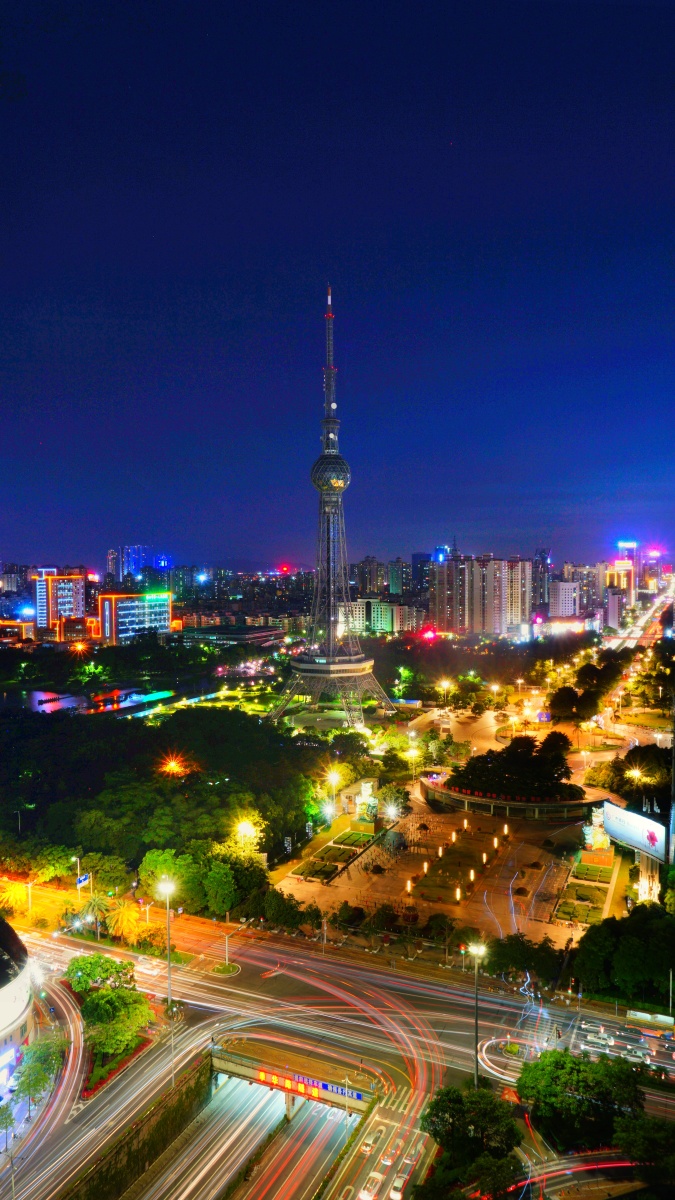 佛山电视塔蓝调