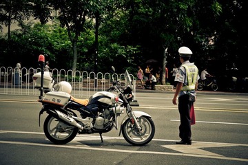 指挥交通