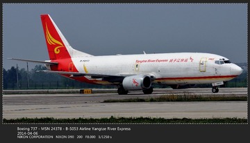 Boeing 737 - MSN 24378 - B-5053 Airline Yangtze River Express