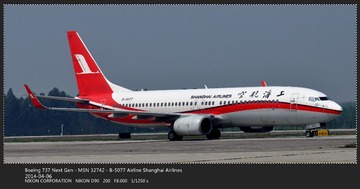 Boeing 737 Next Gen - MSN 32742 - B-5077 Airline Shanghai Airlines