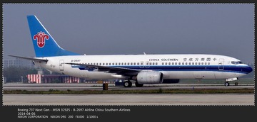 Boeing 737 Next Gen - MSN 32925 - B-2697 Airline China Southern Airlines