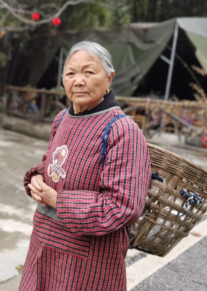 背背篼的四川老大妈