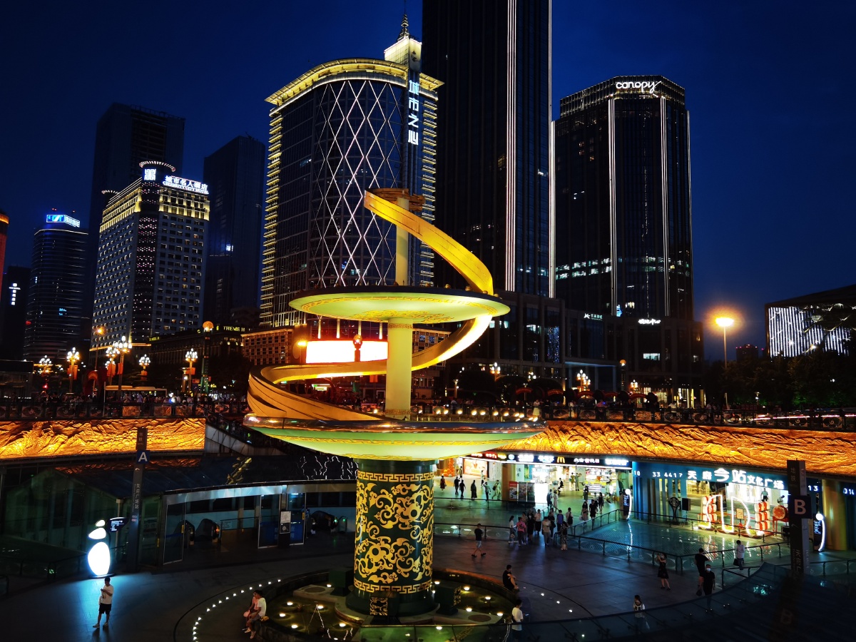 天府广场夜景迷人