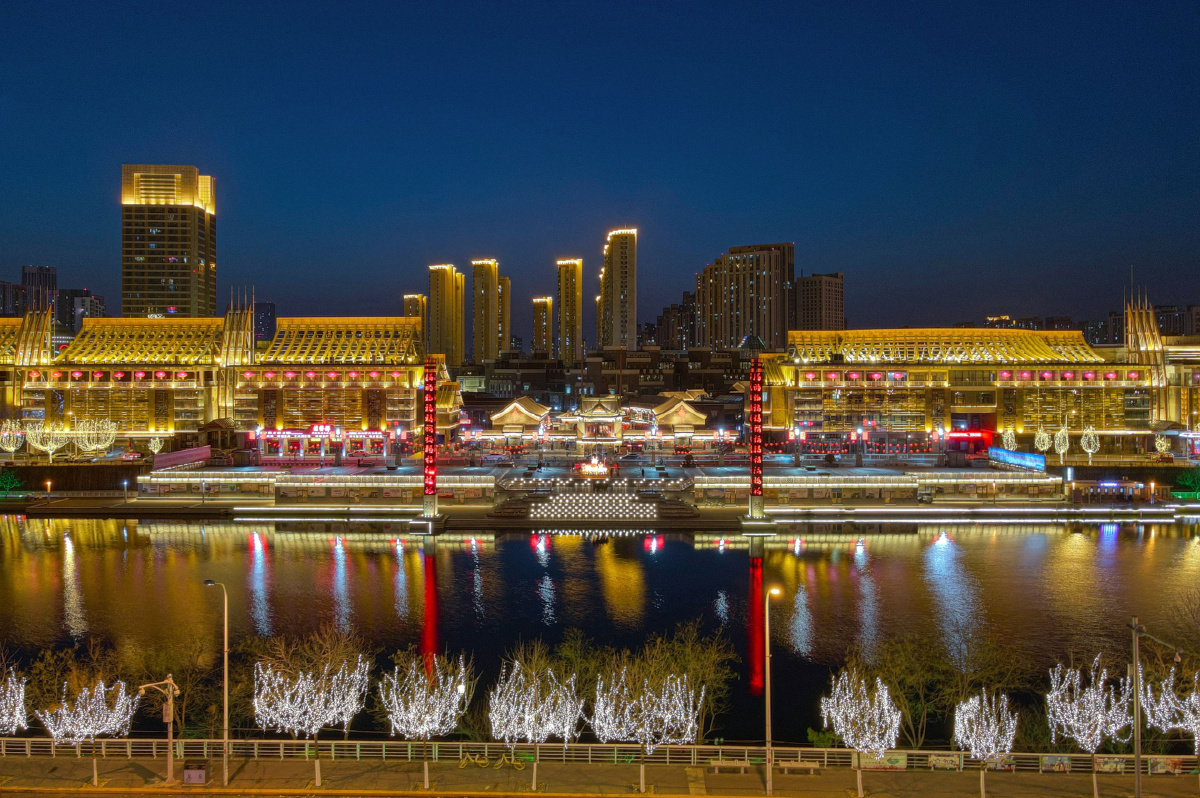 海河夜色～古文化街码头