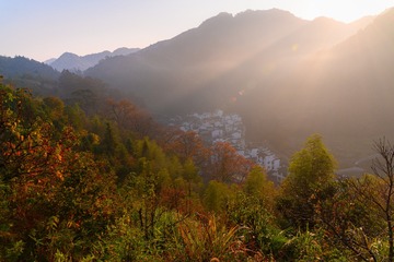 长溪村晨光.婺源.中国