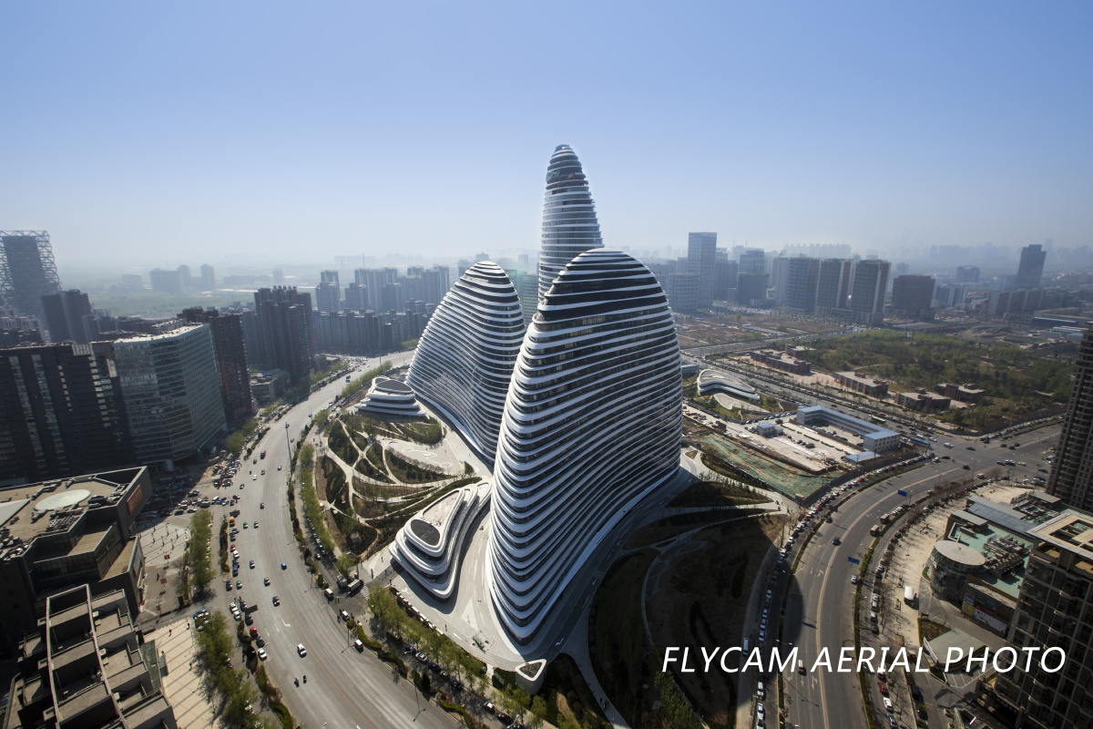 全画幅鸟瞰望京soho!