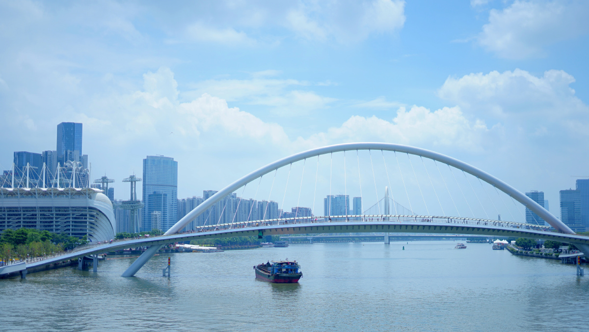 海心桥广州珠江上的新地标广州首座跨江人行桥