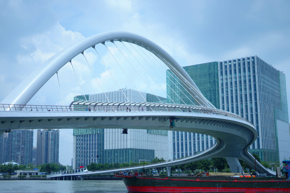 海心桥3广州首座跨江人行桥