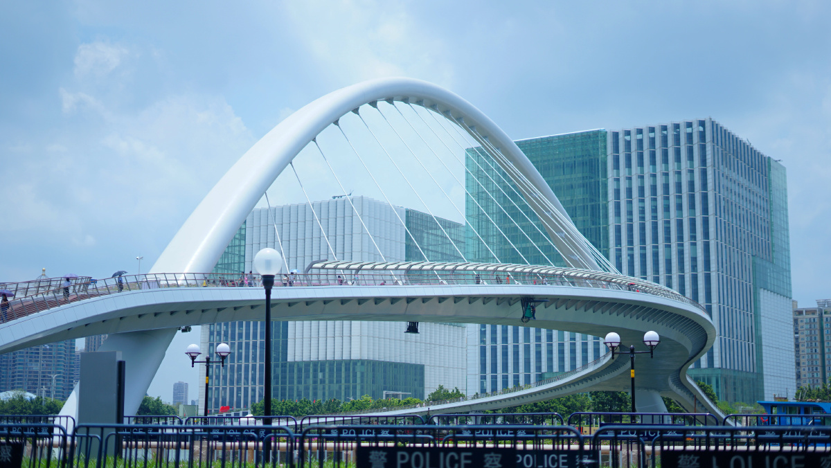 海心桥3广州首座跨江人行桥