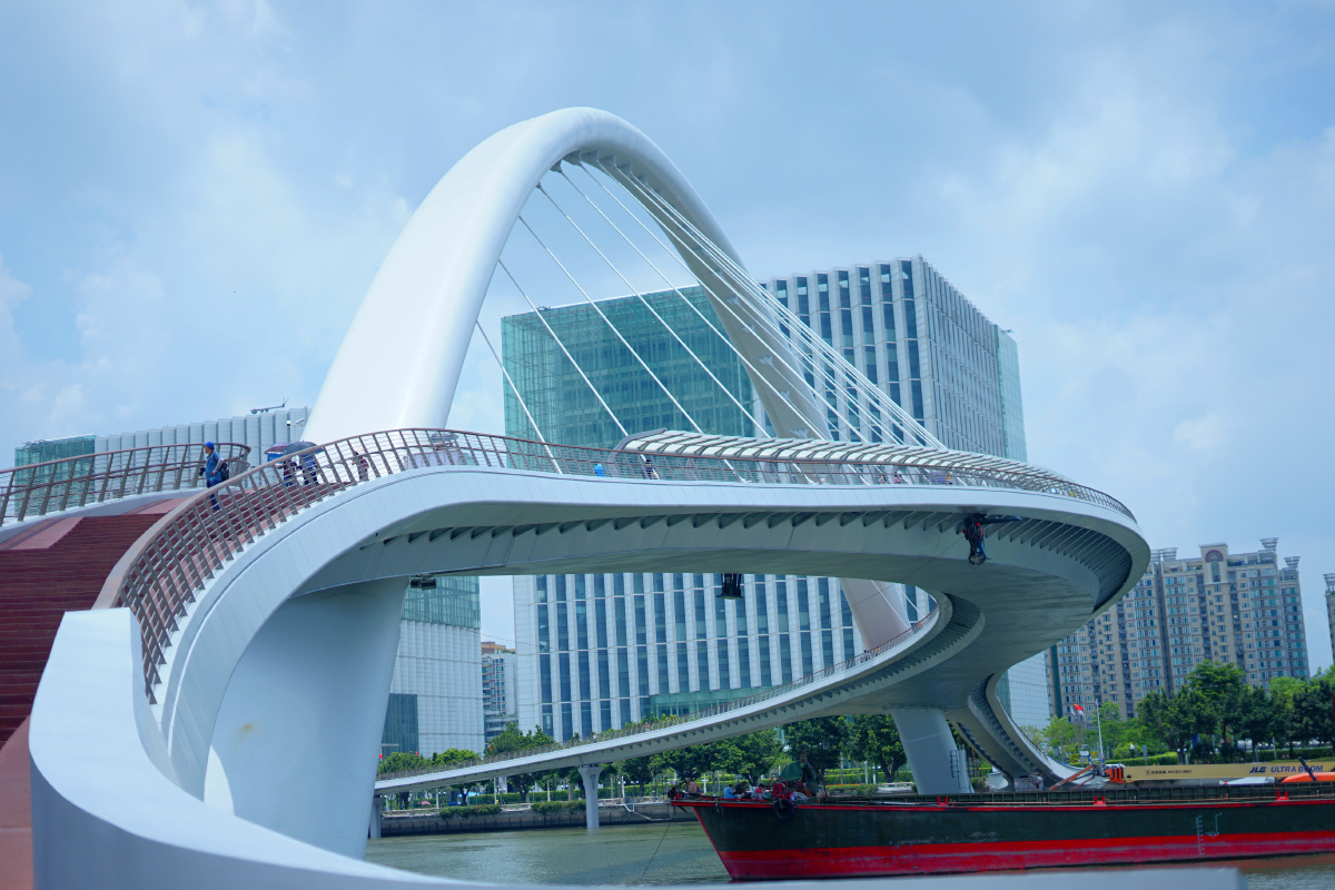 海心桥3广州首座跨江人行桥