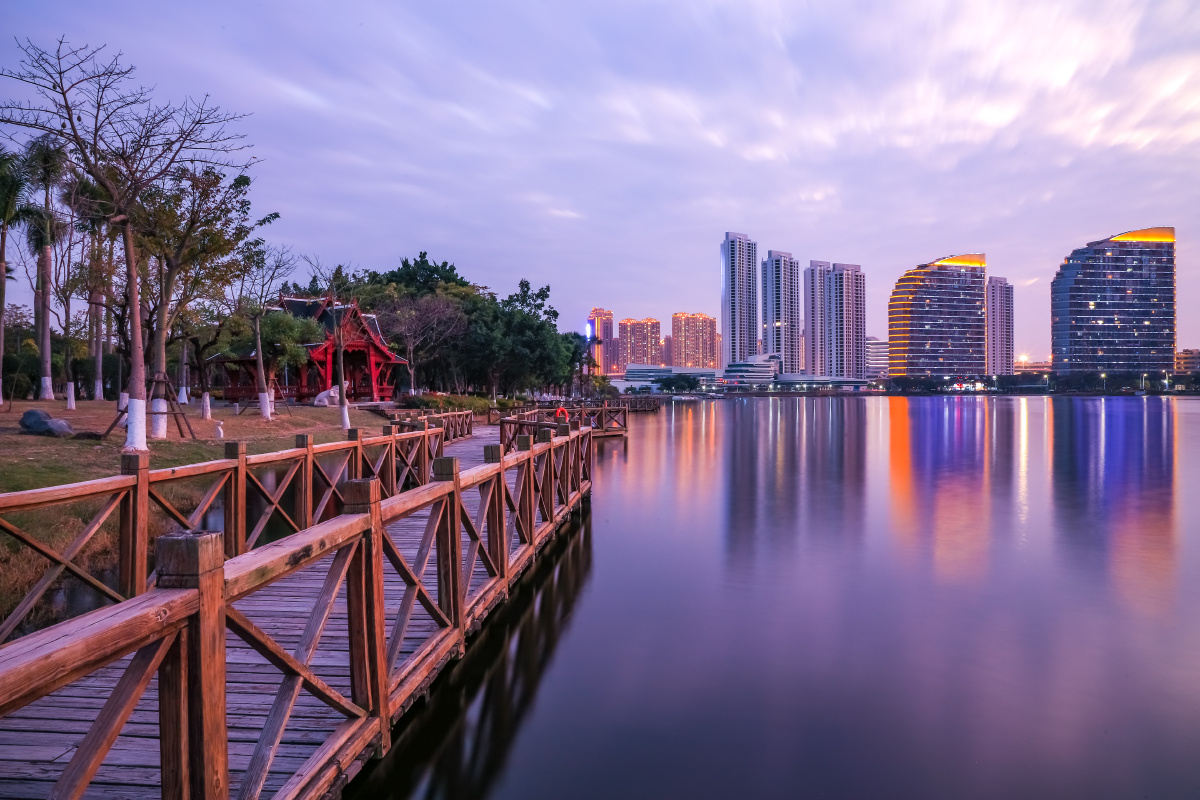 厦门园博苑夜色厦门园博湾夜色风光厦门夜景