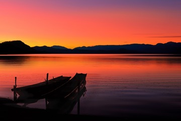 泸沽湖的黎明 Dawn of the lugu lake