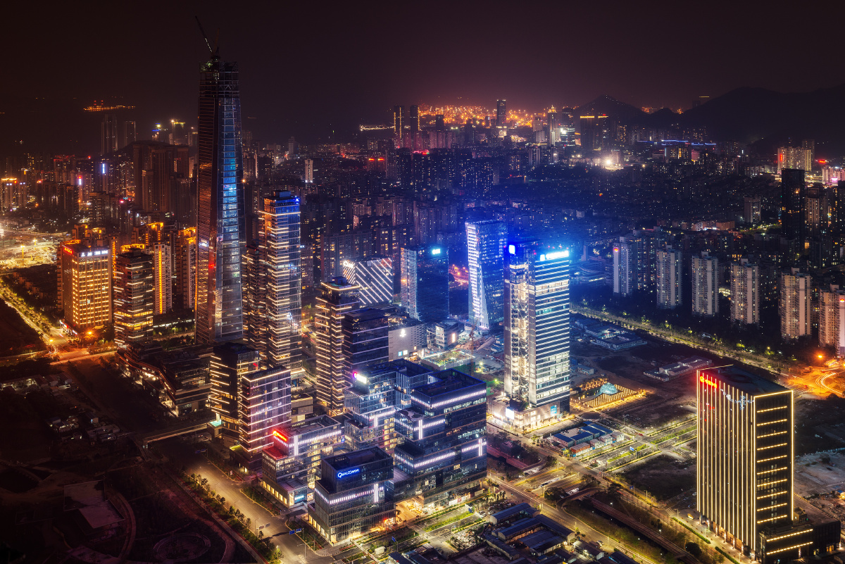 深圳湾后海南山夜景