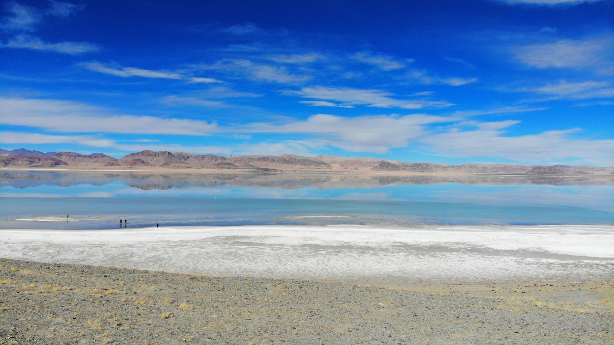 七十七天盐湖取景地扎布耶茶卡