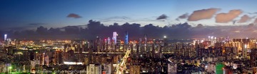 前海自贸区夜全景