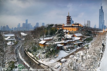 金陵雪景