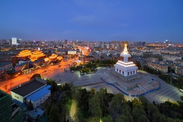 呼和浩特观音寺白塔广场