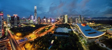 福中夜色全景