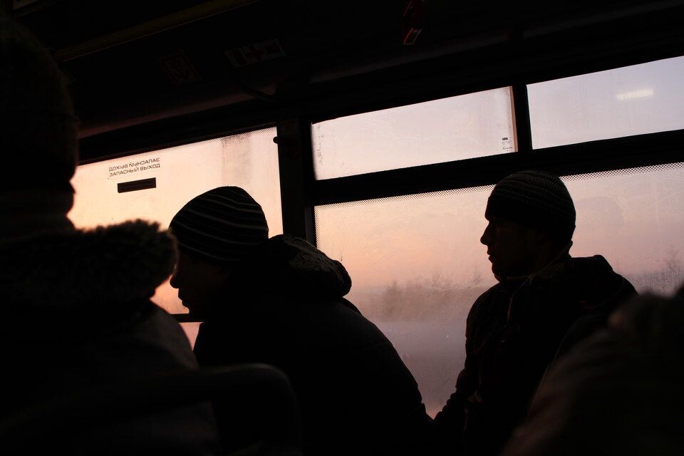 Bus to the Airport<br />
2012.01.27 morning St. Petersburg