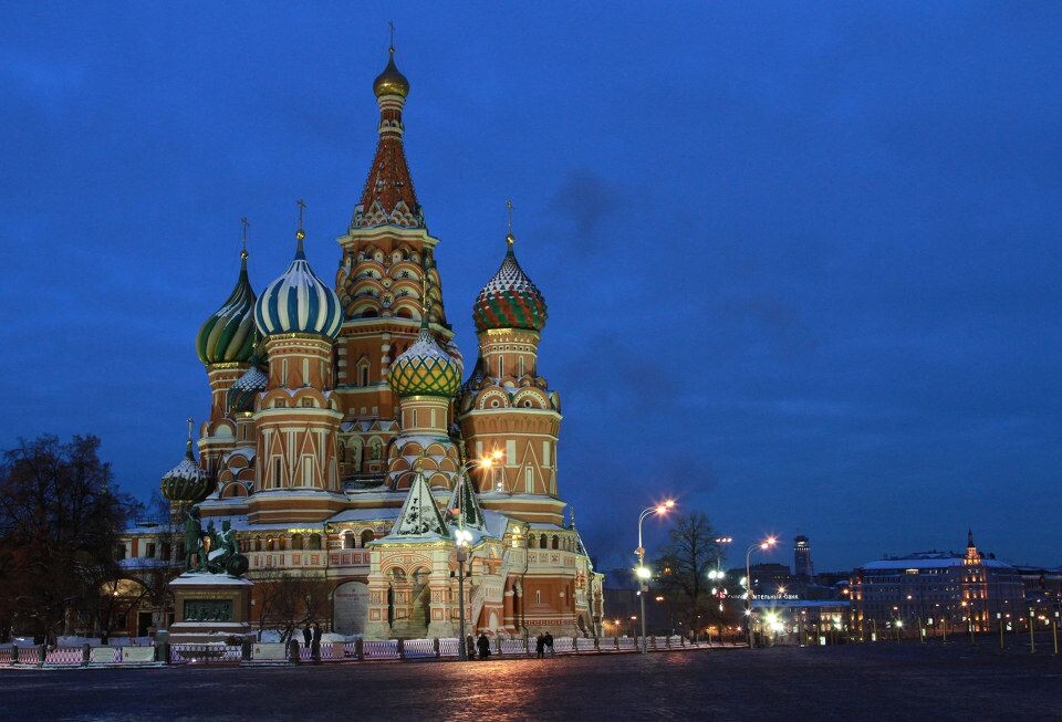 彩色的洋葱头—Saint Basil's Cathedral<br />
2012.01.23 Moscow