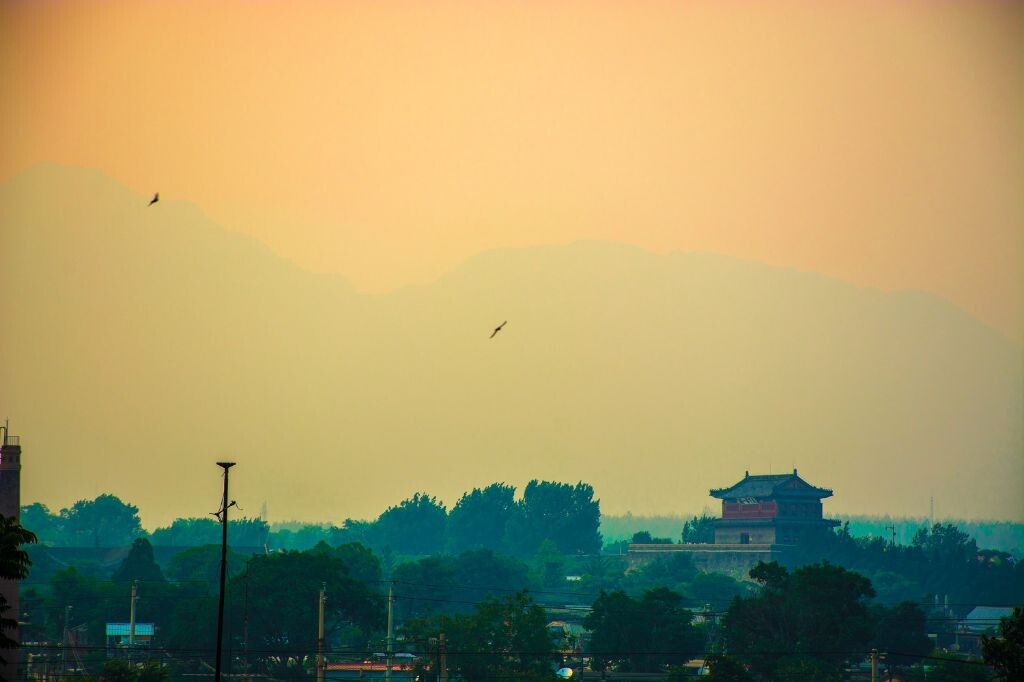 黄昏的山海关
