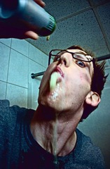 beer is falling down