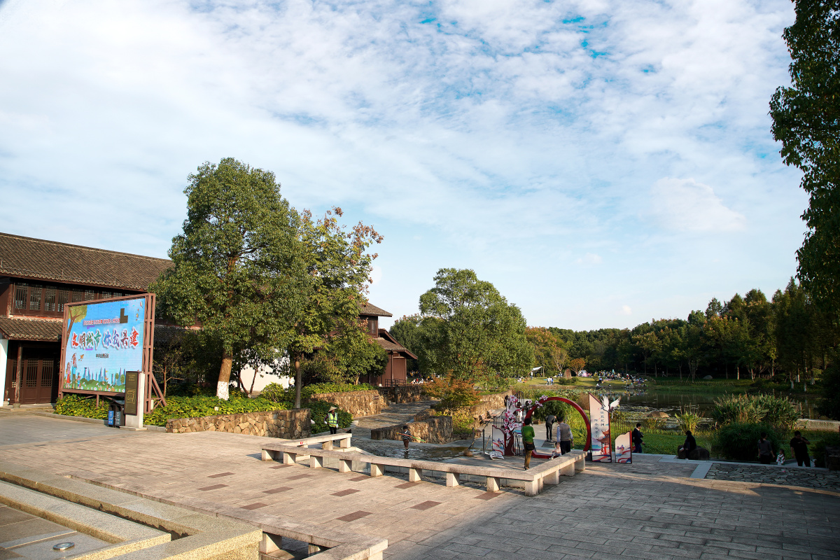 浙江杭州千桃园风光