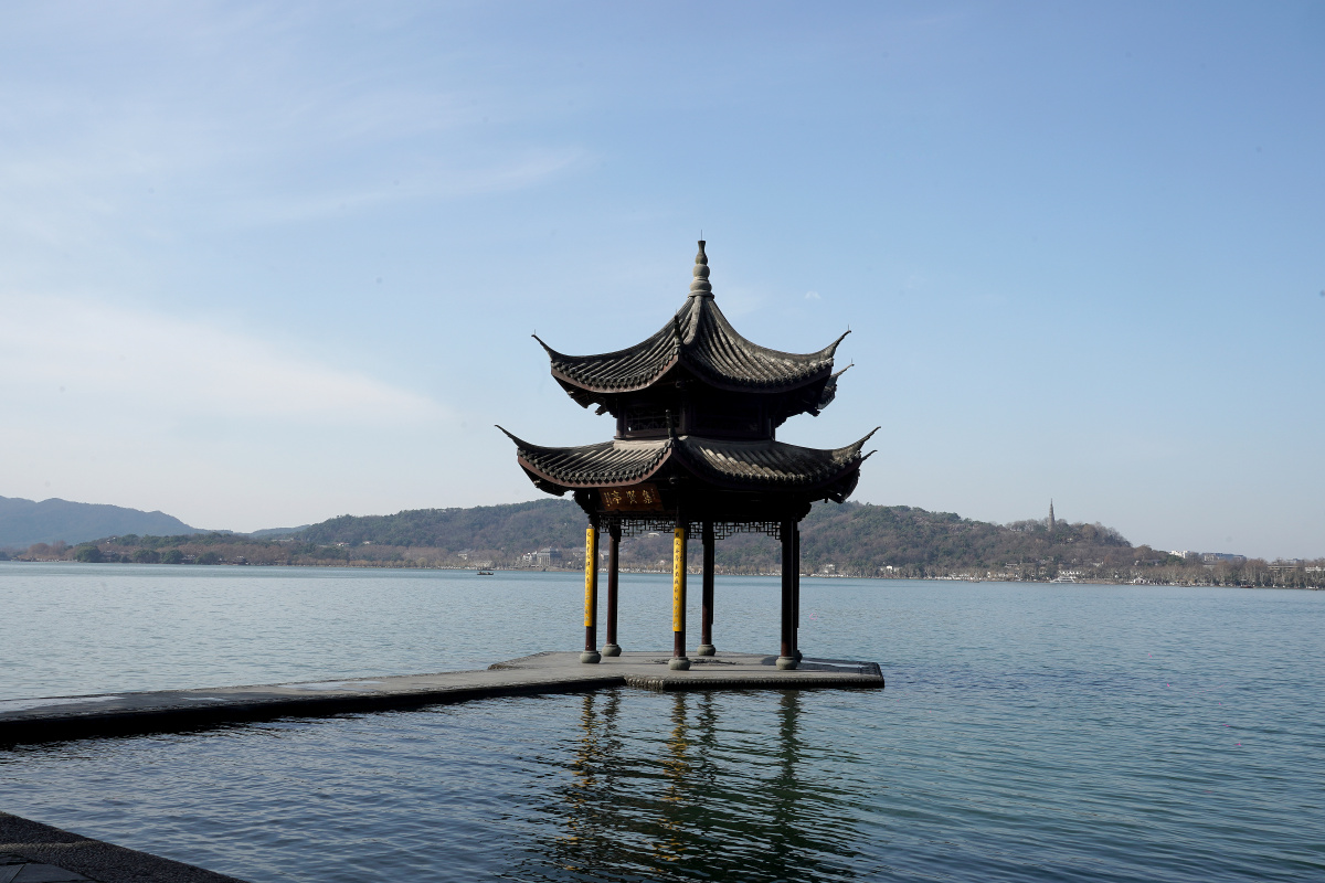冬日杭州西湖景区风光2