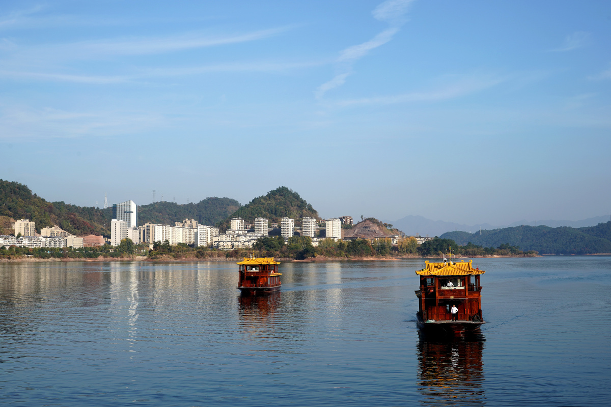 杭州淳安县千岛湖风光