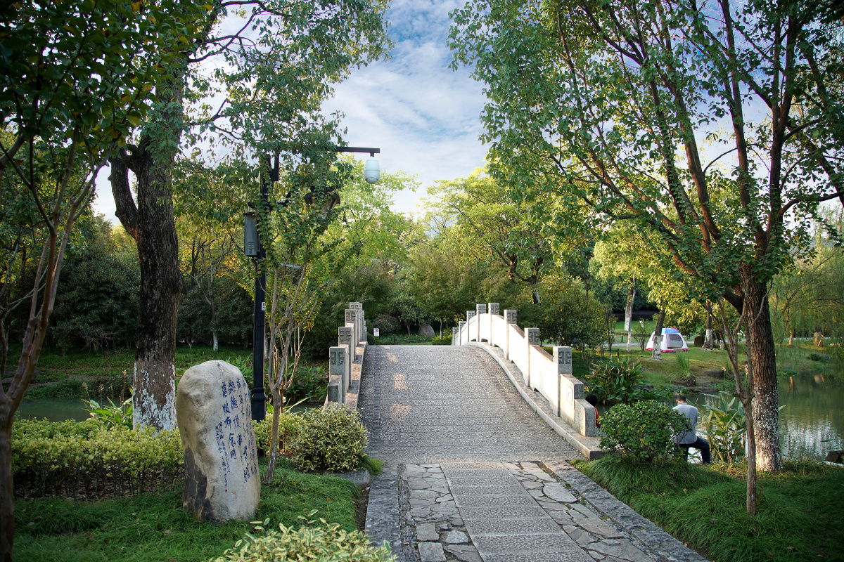 浙江杭州千桃园风光