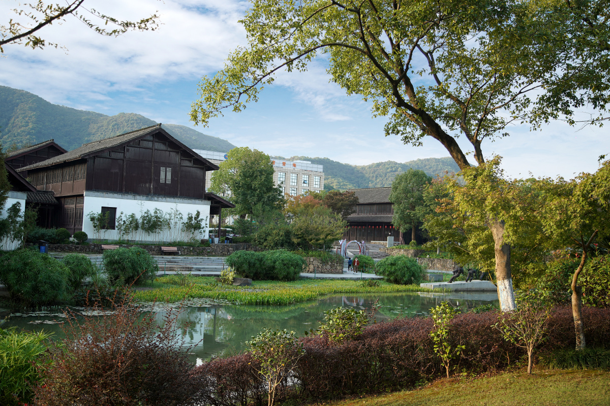 浙江杭州千桃园风光