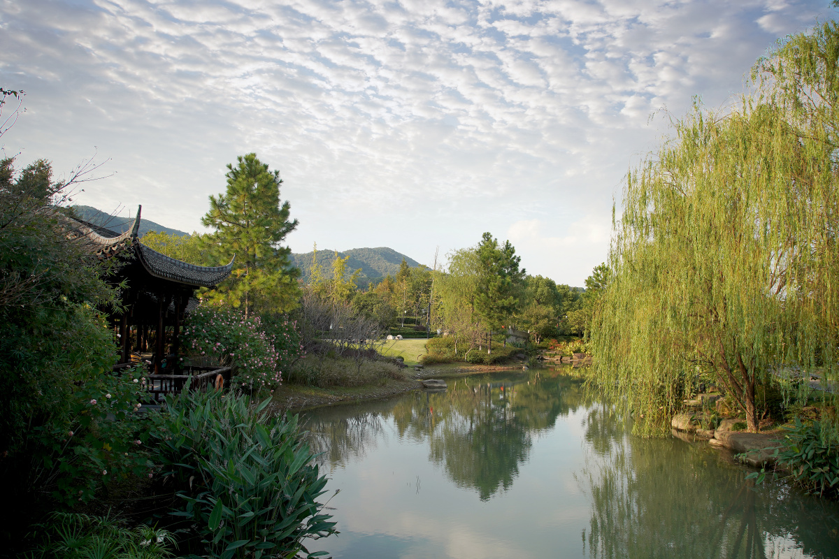 浙江杭州千桃园风光