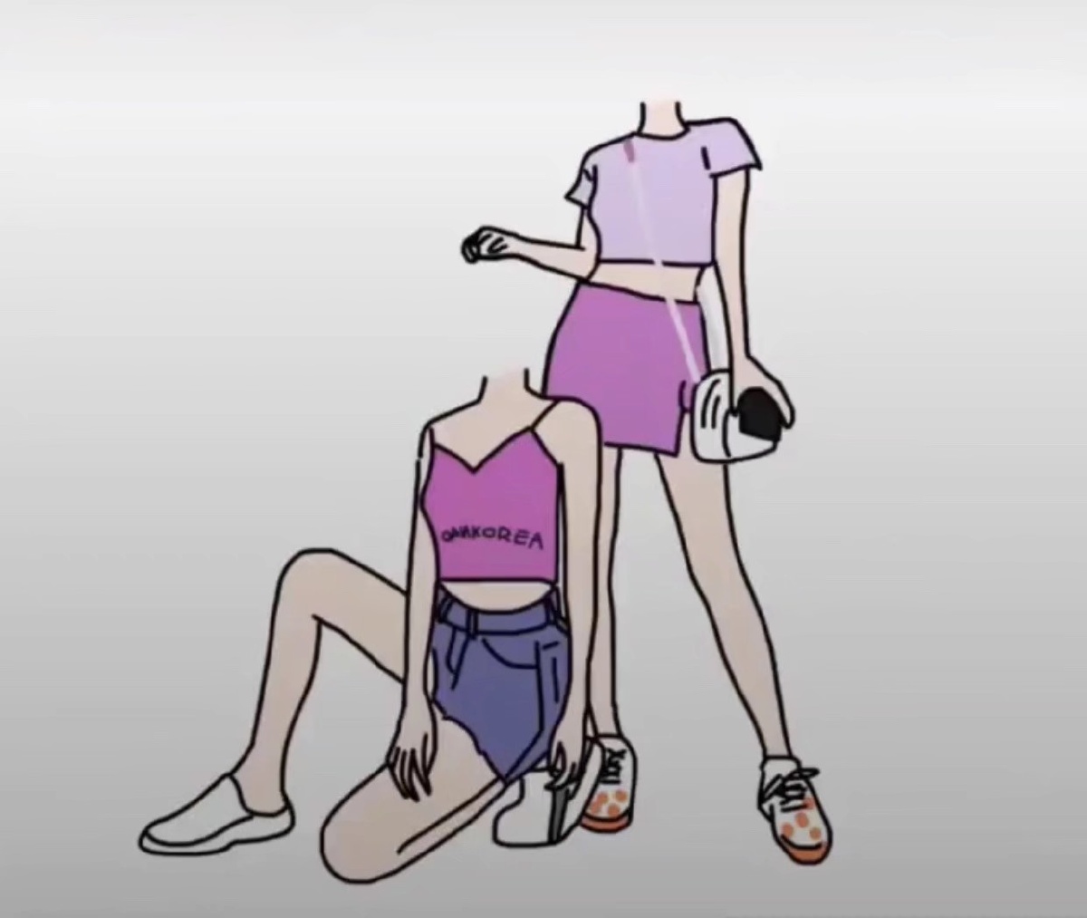 闺蜜双人抠图素材