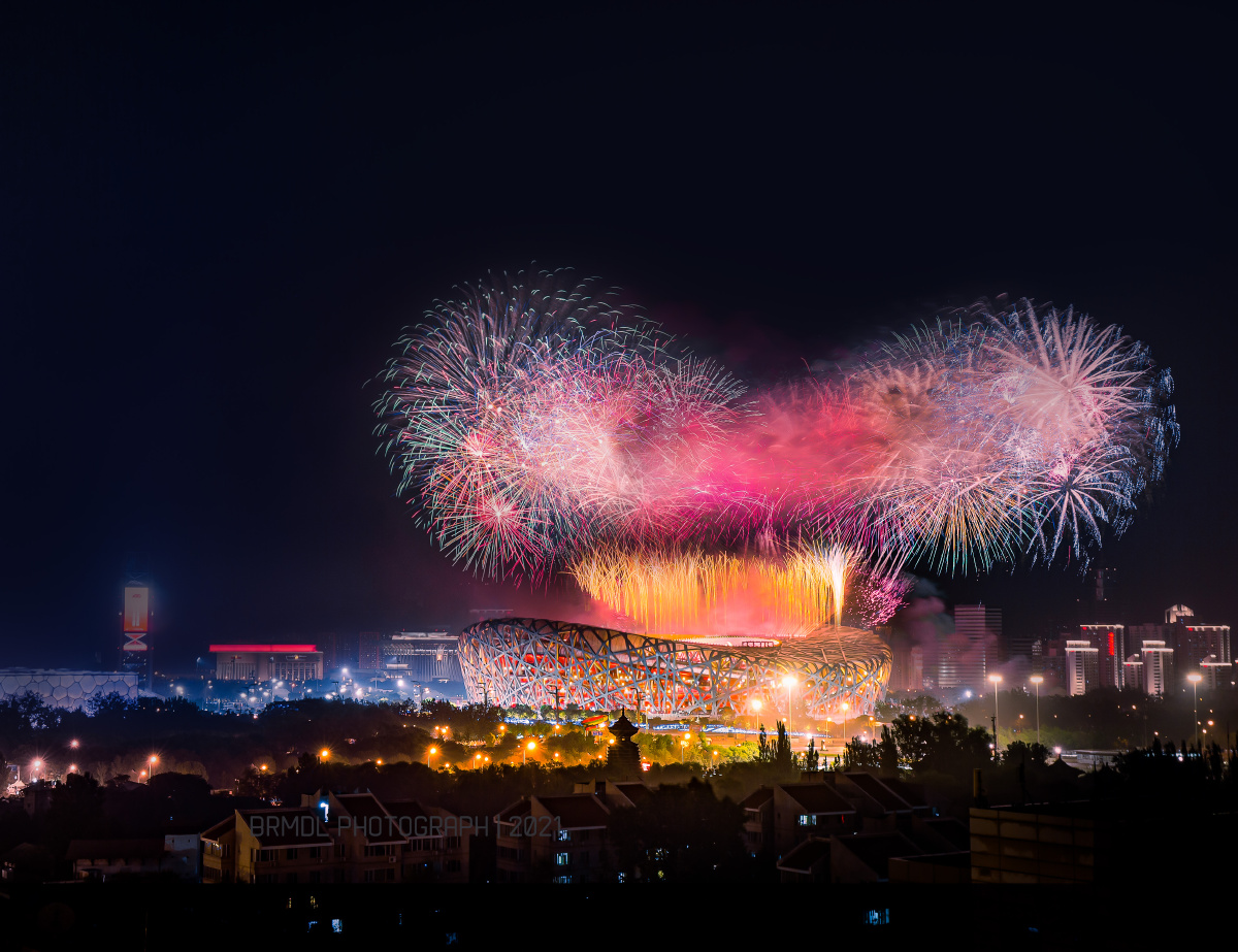 鸟巢烟花