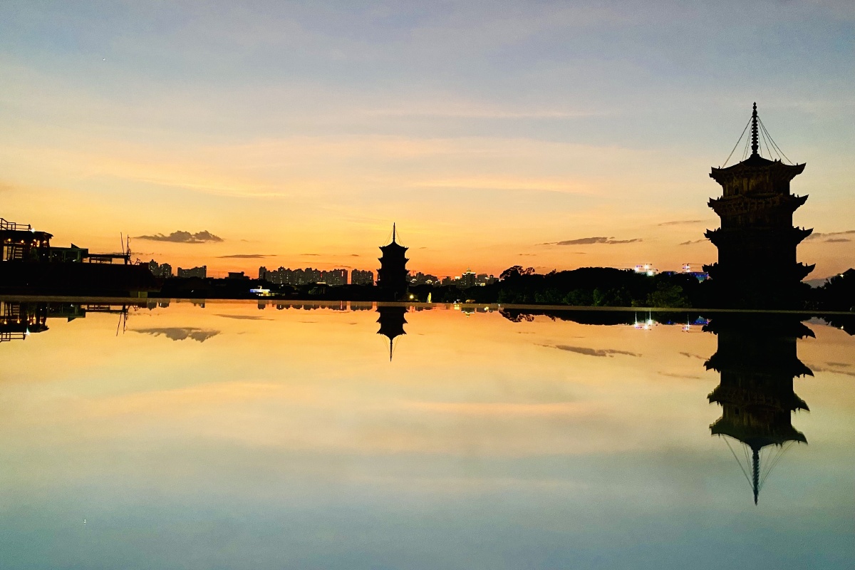 泉州申遗成功日的古城云彩