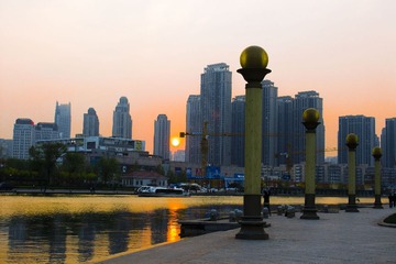 海河日落120140417