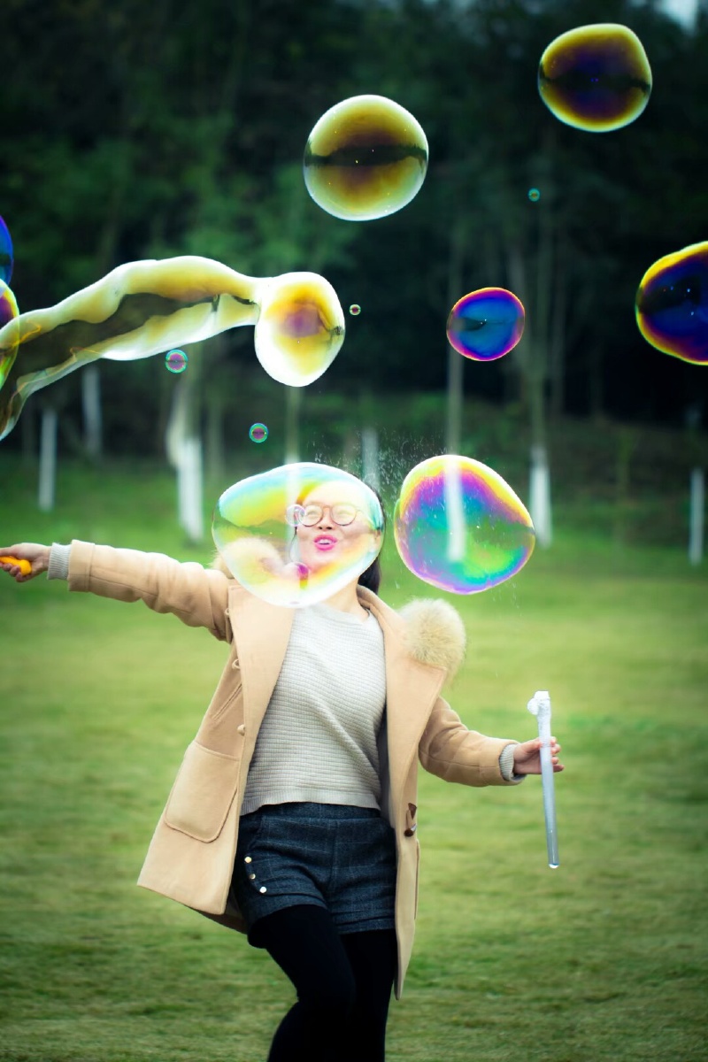 吹泡泡
