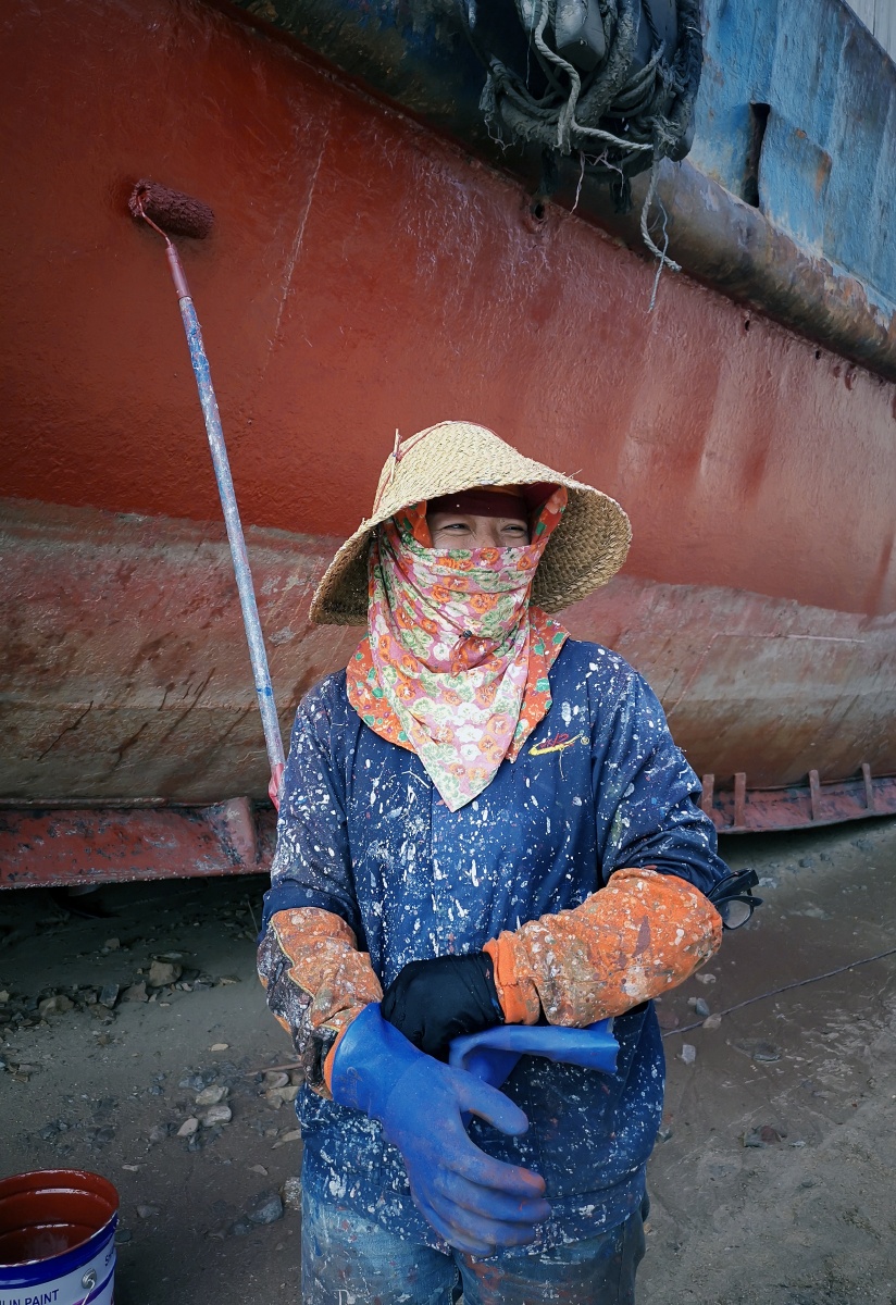 霞浦三沙港口油漆工