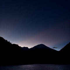 然乌湖的黄昏