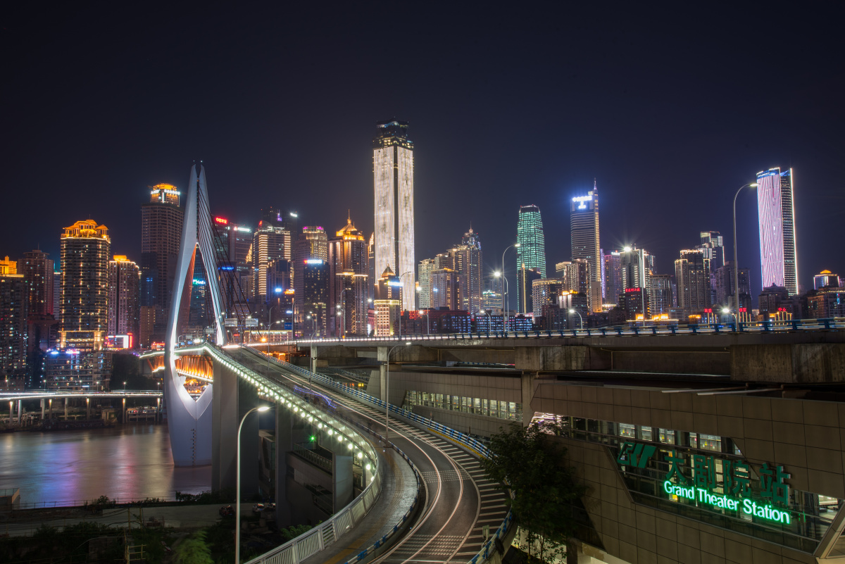 重庆江北城夜景