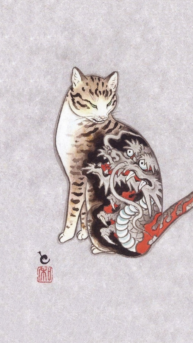 纹身猫,橘猫乱入走一波