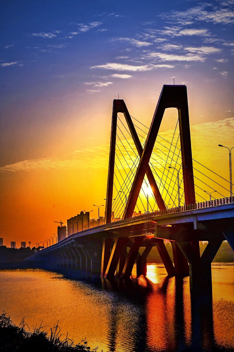 朝阳六安风光寿春路大桥