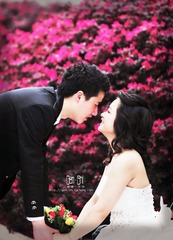 蹭拍婚纱