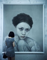 油画 少女