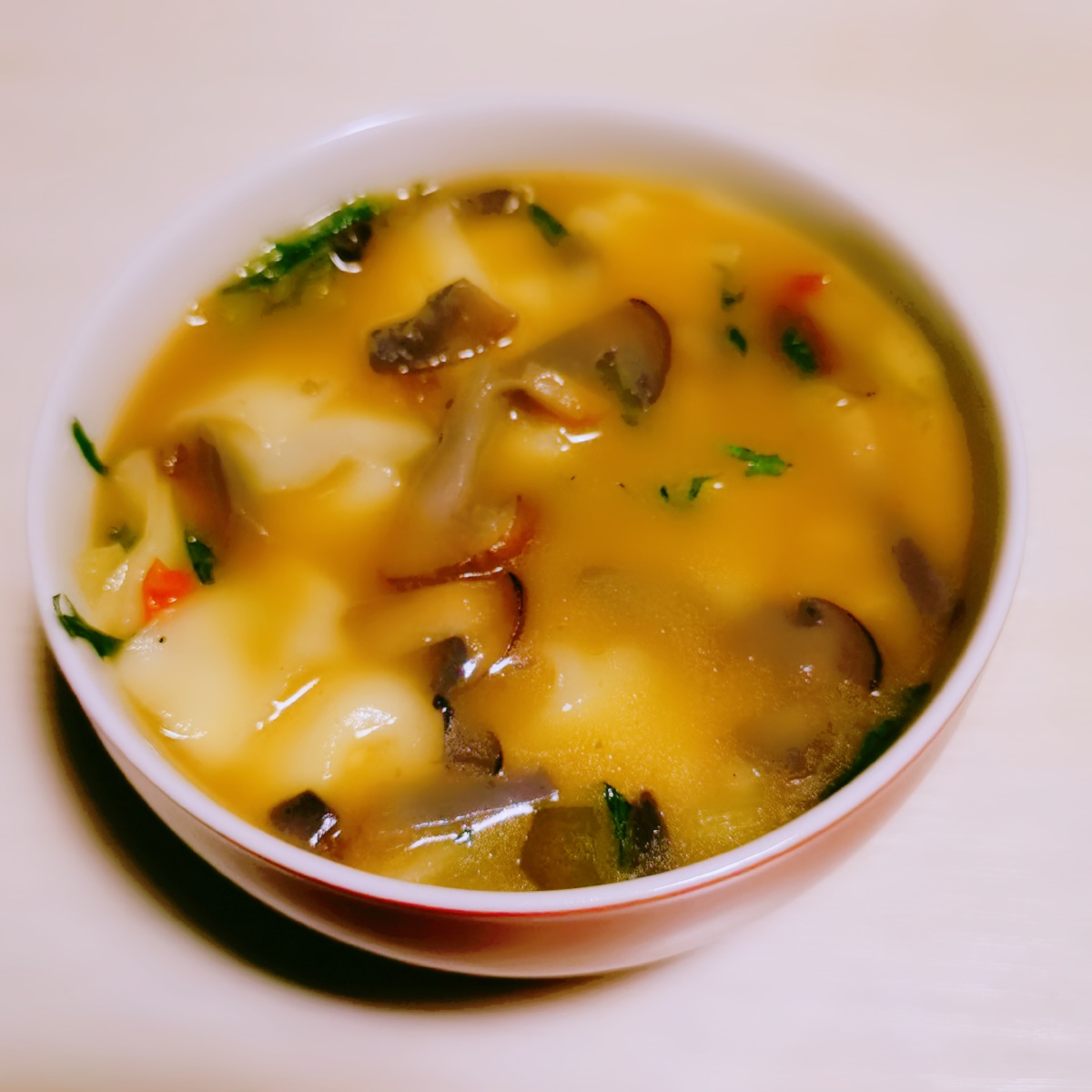 野蘑菇汤饭