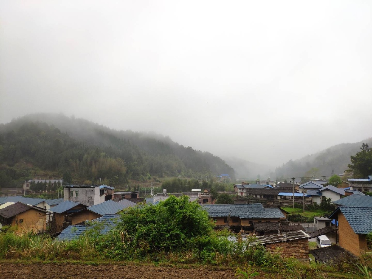 山坳里的一片宁静