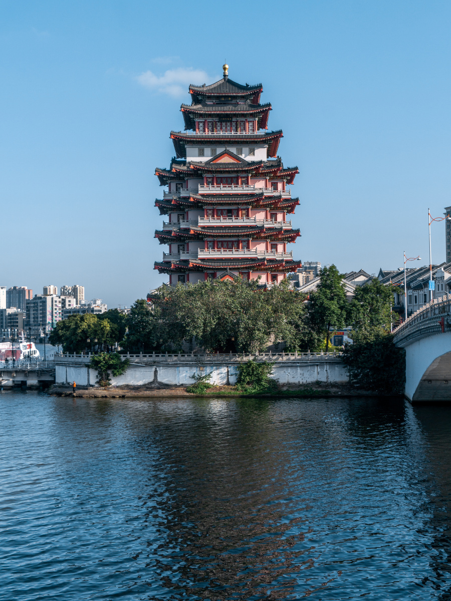 蔚蓝惠州合江楼