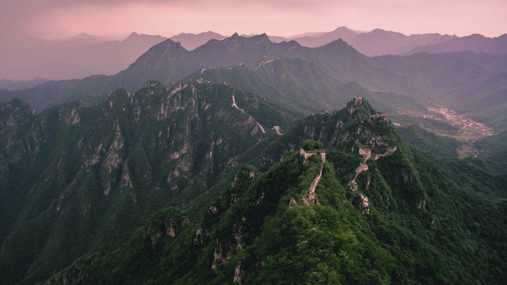 夕阳度西岭