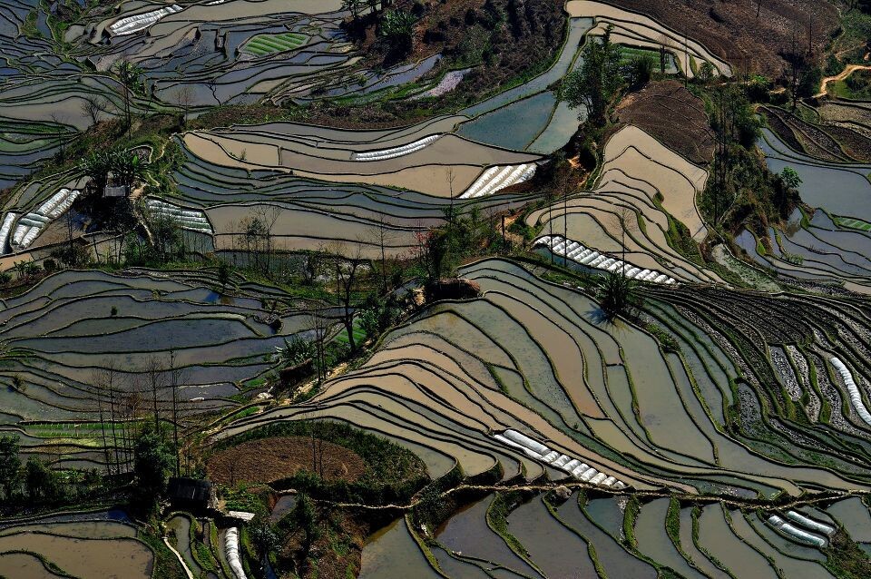 五彩梯田